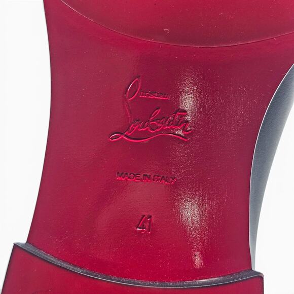 Christian Louboutin Greggo Leather Oxford Shoes Black EU 41 US 8 - $1050